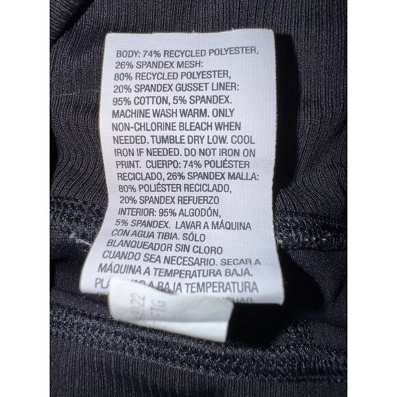 High-Performance Black Athletic Leggings All In Motion Recycled Fabric Sz S - Picture 3 of 6